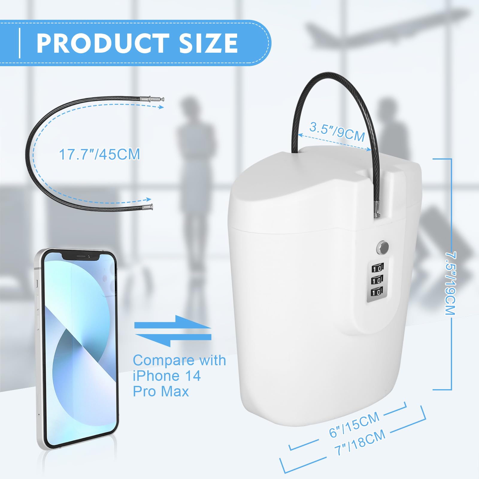 Tragbarer Safe Für Strand & Reise - Diebstahlschutz Mit Zahlenschloss