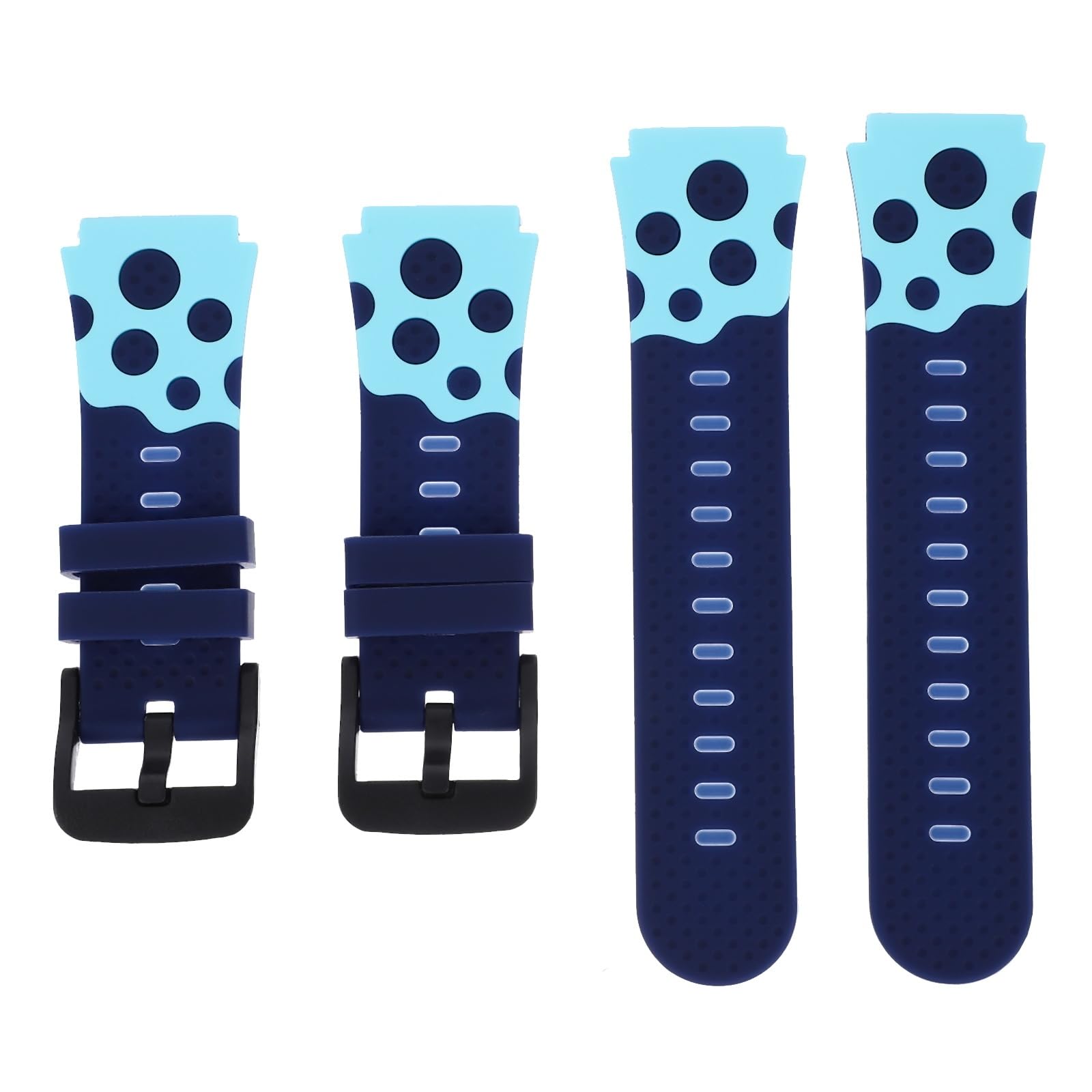 Balacoo 2 Pcs Strap Watch Replacement Accessory Silicone Smartwatch Bands Smartwatch for Kids Silicone Watch Bands Wrist Watch Belt Kids Watch Bands Two-color Child Silica Gel Appendix