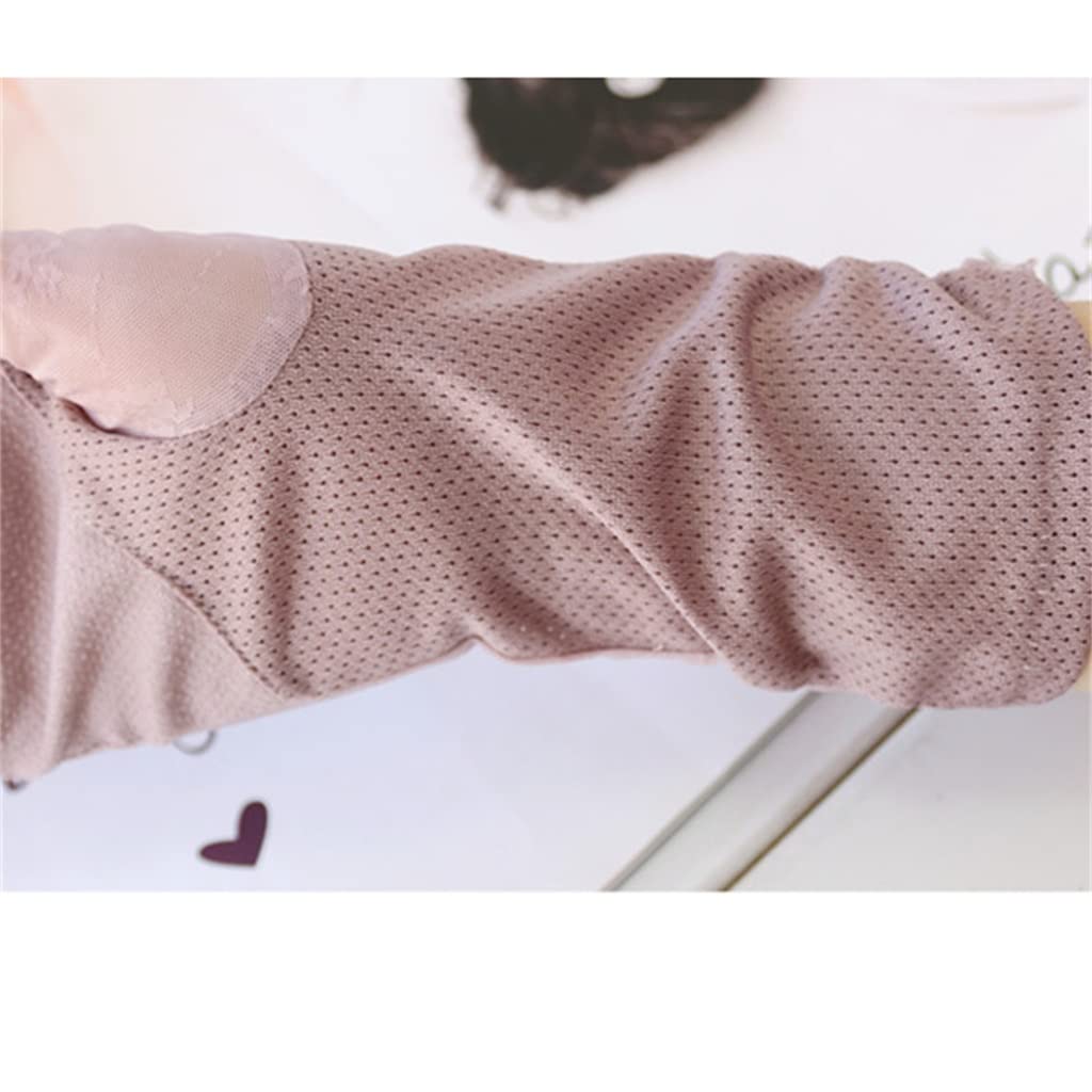 Women's Ice Silk Lace Thin Section Driving Riding Elastic Touch Screen Spring Gloves