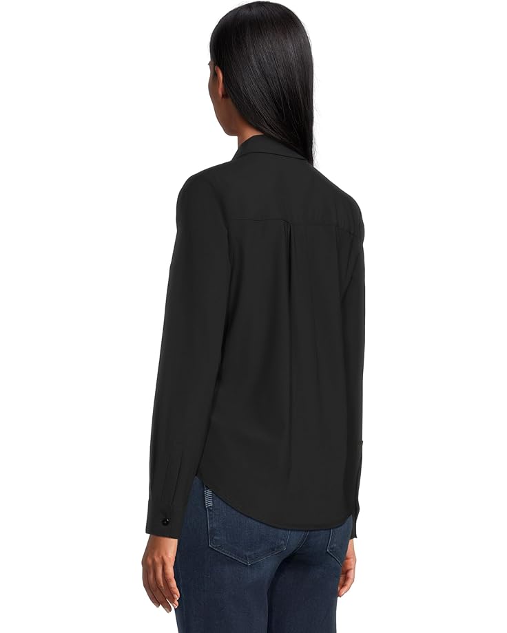 Liverpool Los Angeles Long Sleeve Collared Zip Front Knit Shirt - #3 of 5