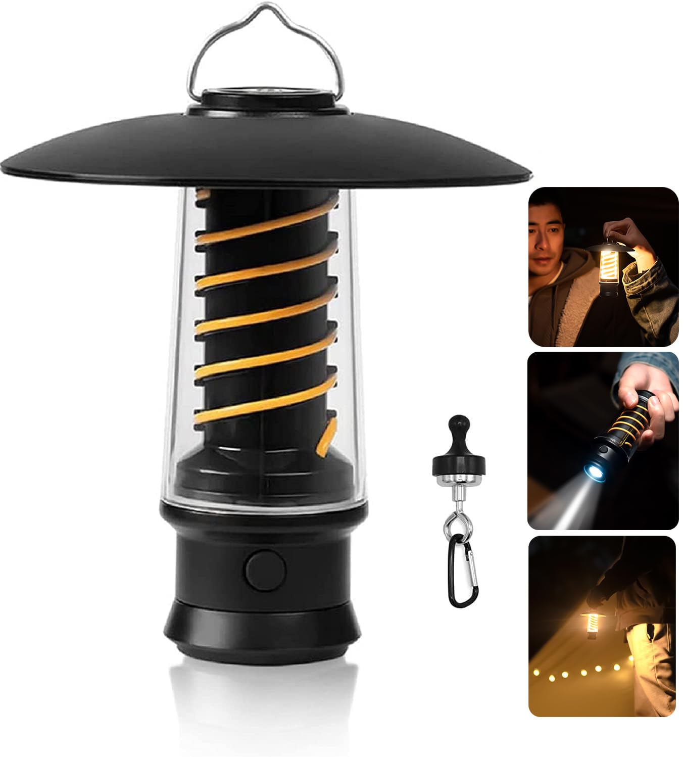 Amazon.co.jp: LED Lantern, 2-Way Flashlight, Camping Lantern, Bulb