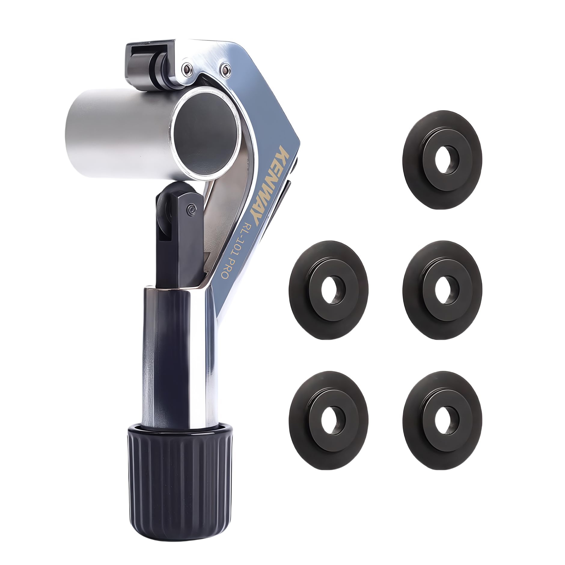KMRDND Bicycle Pipe Cutter with 5 Blades for 1/4"-1-5/8" Pipes