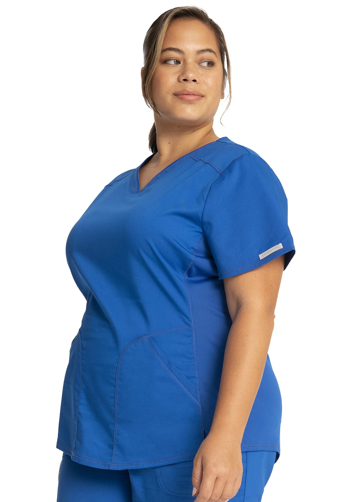 Cherokee WW601 - Set da donna con scollo a V, con pantaloni da jogging a vita media WW115