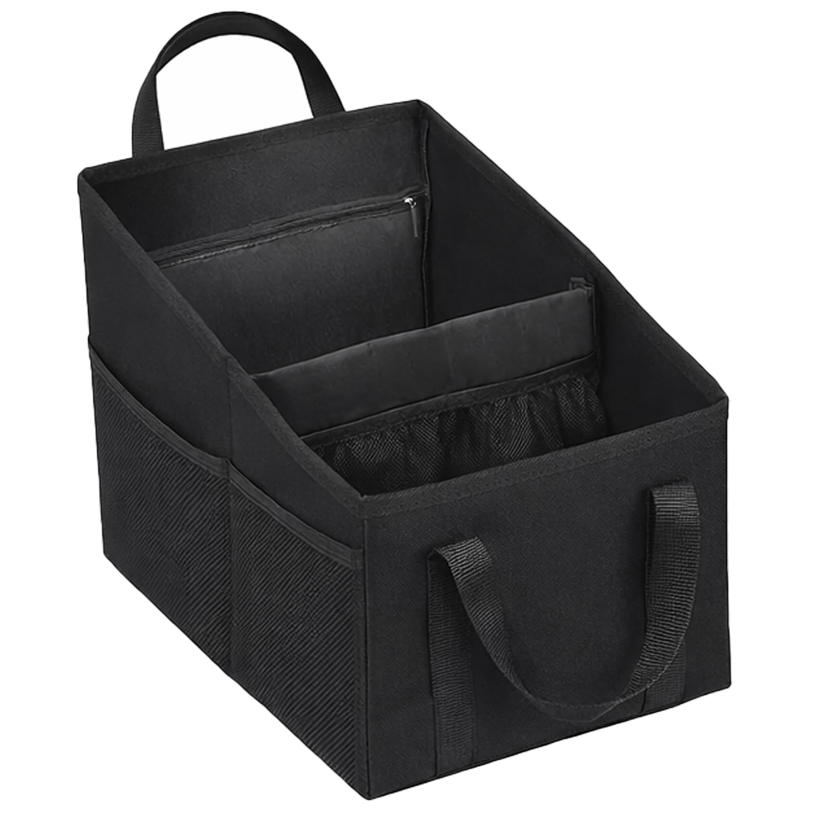 ROEOWENE Autositz Organizer Vordersitz Rücksitz Zusammenklappbar Aufbewahrungsboxe für Beifahrersitz Kofferraum Sitzaufbewahrungstasche Zubehör Auto Organizer Netztaschen für Spielzeug,Bücher,Windeln