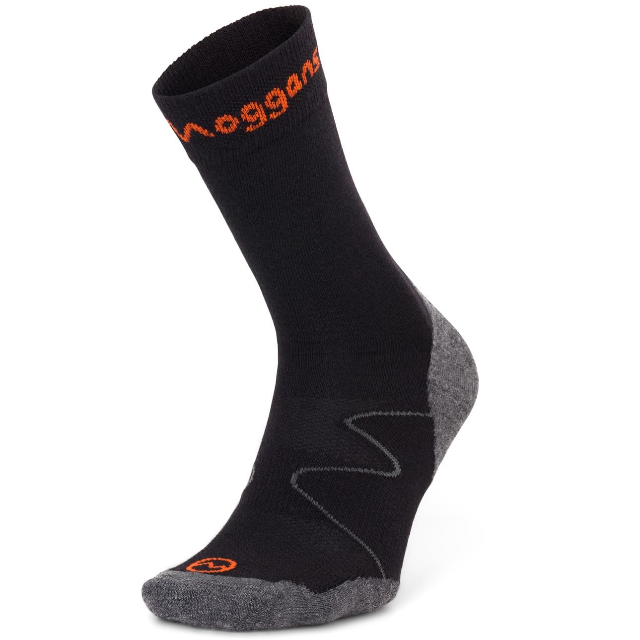 Moggans Merino Wool Crew Socks, 4-inch Above Ankle (UK, Alpha, S, Regular, Regular, Black)