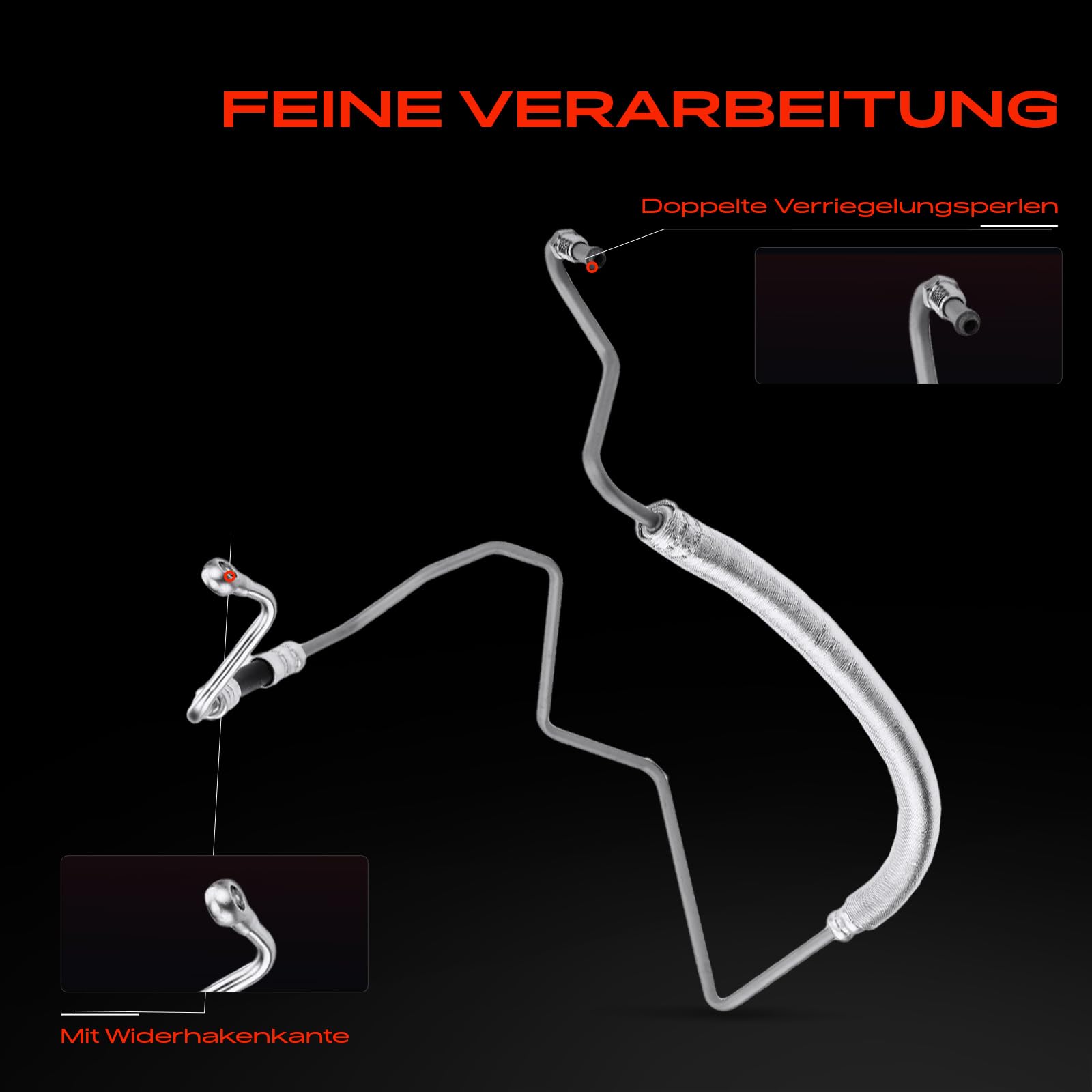 Frankberg Servolenkung Schlauch Kompatibel mit Arosa 6H 1997-2004 L.u.p.o 60 6X1 1998-2005 Polo 6N1 6N2 1994-2001 Replace# 6N1422893H
