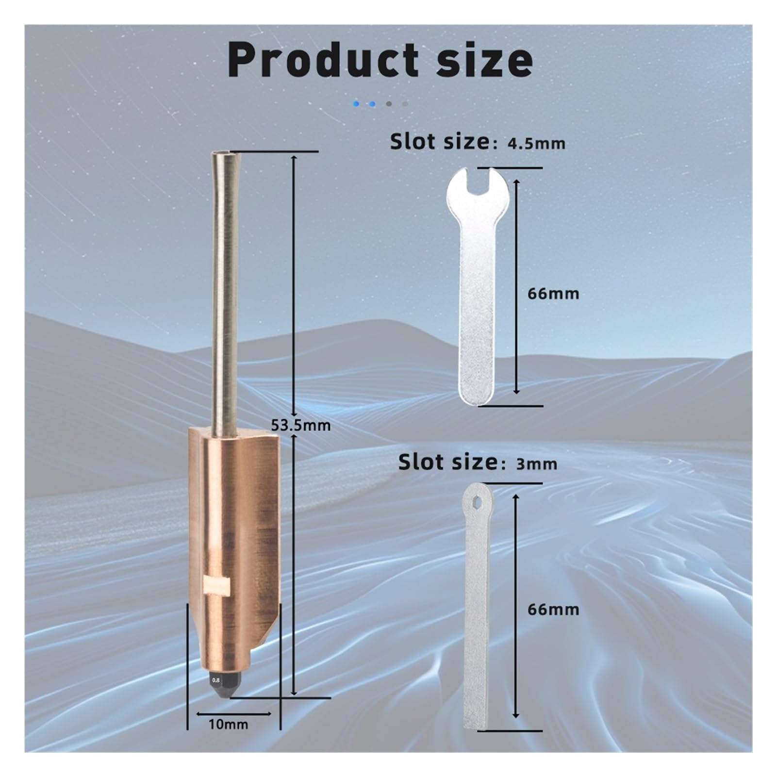 Adecuado for boquilla de acero endurecido bimetálico de 0,25 mm, 4 mm, 6 mm, 8 mm, piezas de impresora 3D desmontables mejoradas(0.8mm nozzle,4 pcs)