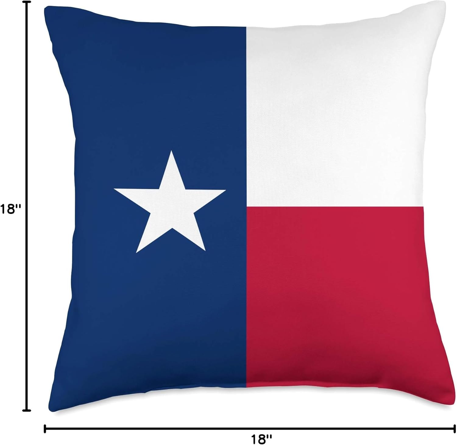 Texan Gift Idea Texan Flag Lone State Star Design Texas Flag Throw Pillow