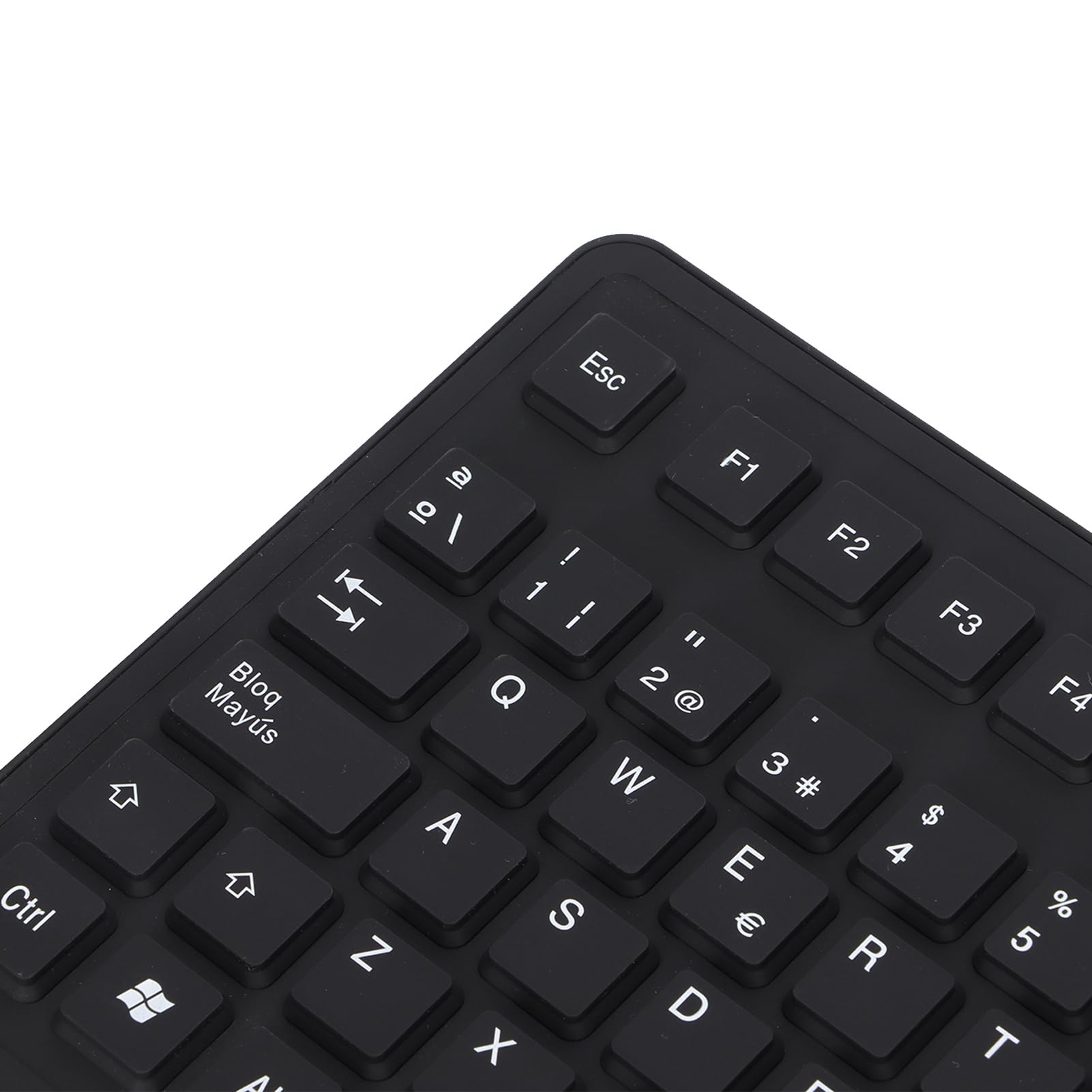 Cocoarm Tastiera Pieghevole in Silicone, Materiale Morbido, USB Spagnola Cablata a 108 Tasti, Portatile per Viaggi e Uso Domestico