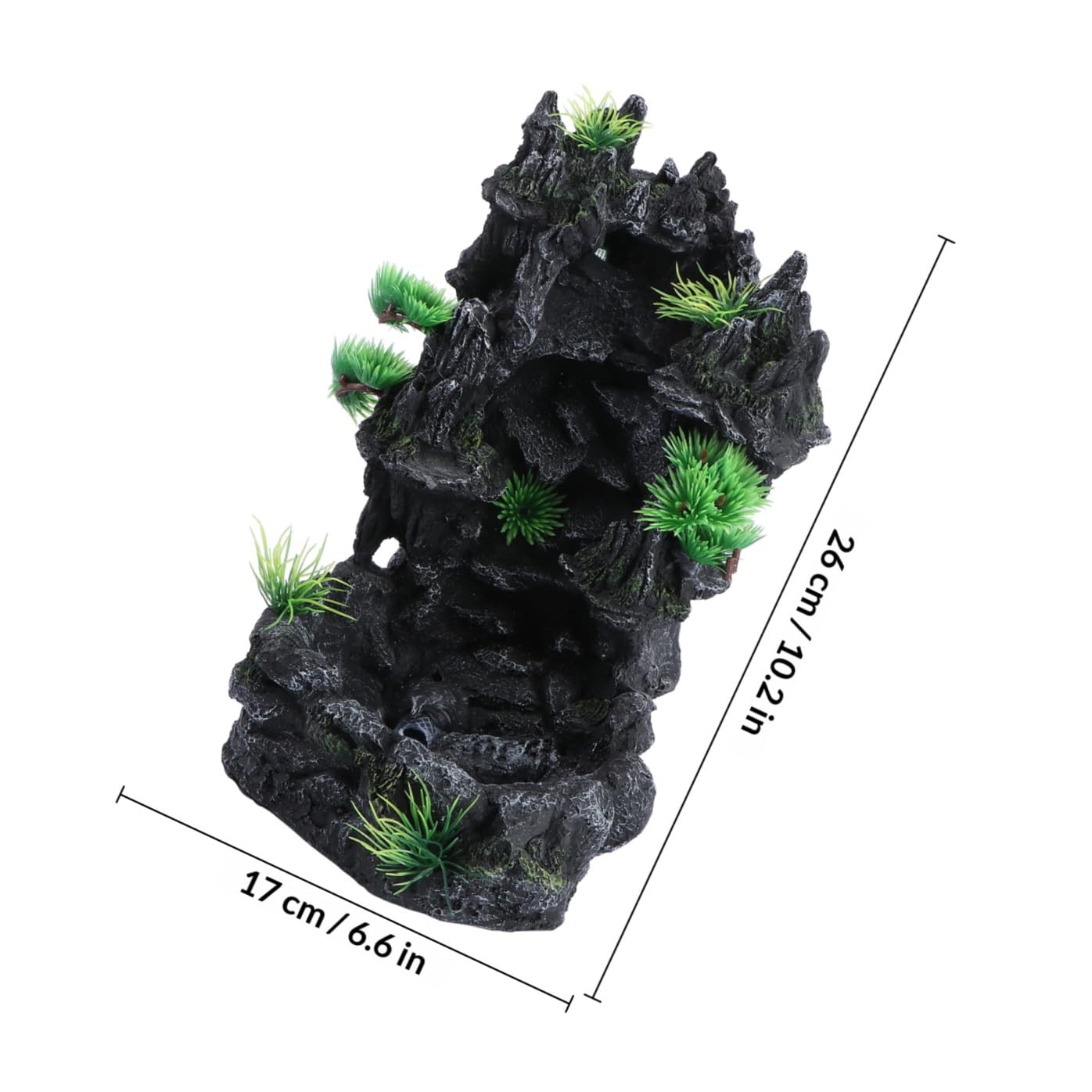 Happyyami 1stück Kreative Aquarium Dekoration Mit Wasserfall-Effekt Resin Rockery Für Fischbehälter Langlebig Und Pflegeleicht Für Wohnräume Und Badezimmer