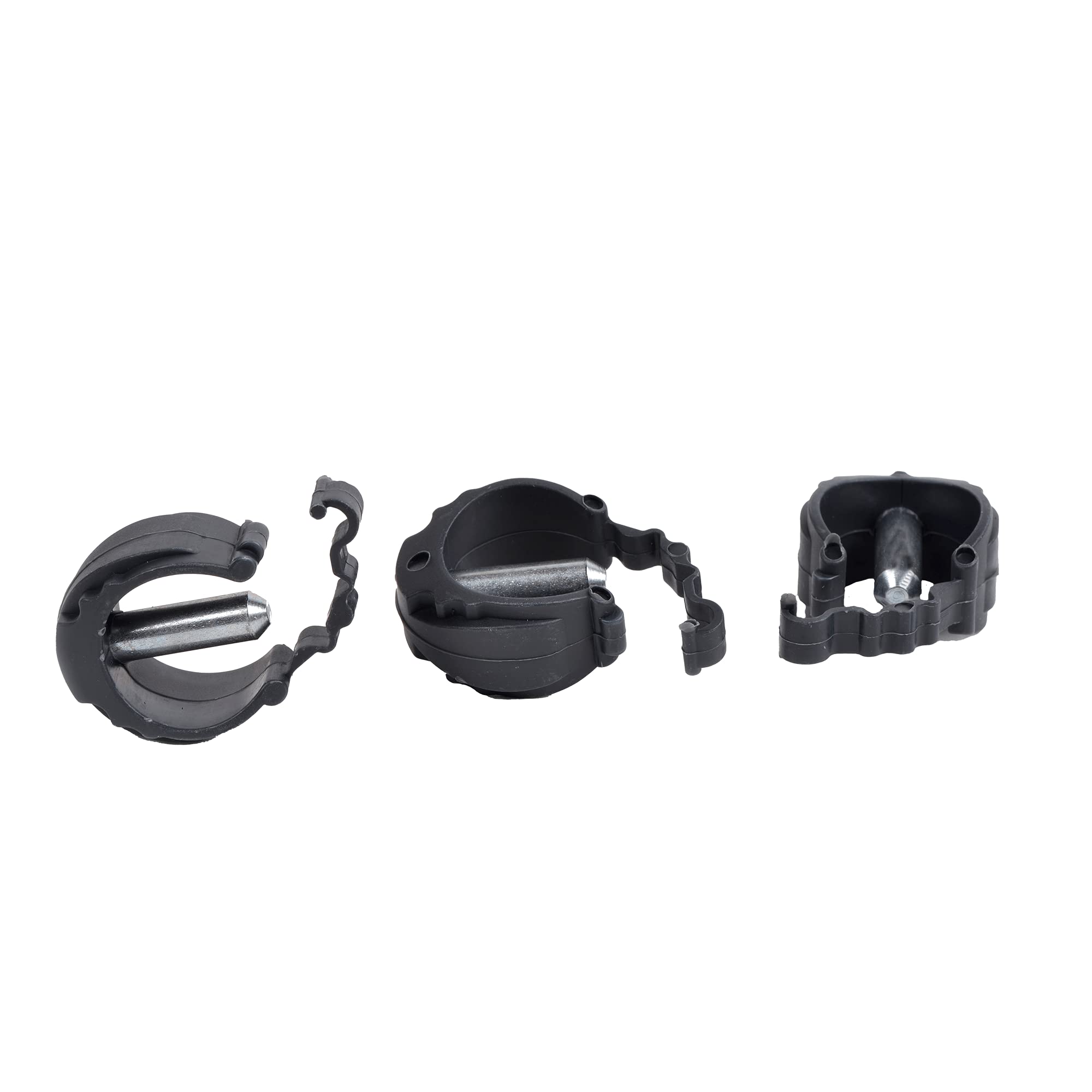 FDI - Muletas De Adulto Ergodynamic. Par De Muletas Regulables En Altura Con Amortiguación Y Empuñadura Suave. Ultraligeras De Aluminio. Color Negro. Talla L
