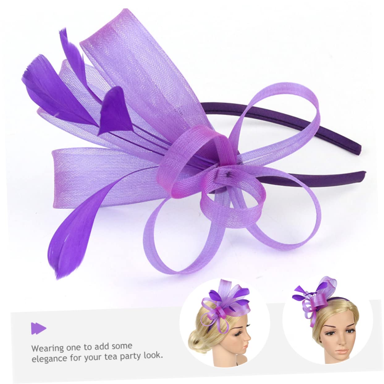 2Pcs Cocktail Party Hat Fascinators per Le Donne Tea Party 1920 Copricapo Cappello di Fascinator Tea Party Decorazioni per Le Donne Fascinators Cappelli per Le Donne Fascinators