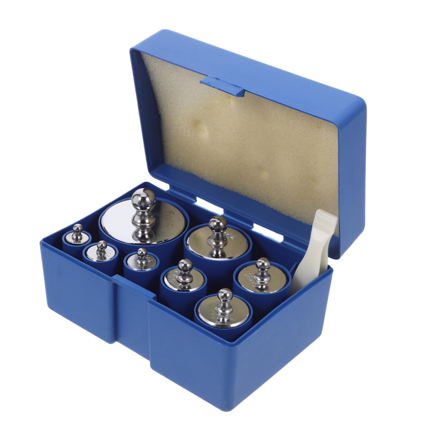 Juego de pesas Báscula de cocina Pinzas de precisión Báscula de laboratorio Pesa de calibración con estuche Kit de pesas de calibración Báscula para joyería Pesas científicas educativas Uso educativ