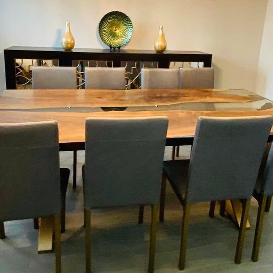 Amazon.com - TUZECH Epoxy Table Top Fully Customized Thick Resin