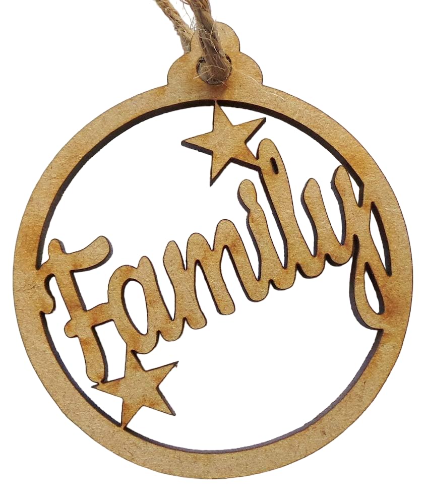 Personalised Laser Cut Name Christmas Tree Bauble ~ Any name of your choice 6cm