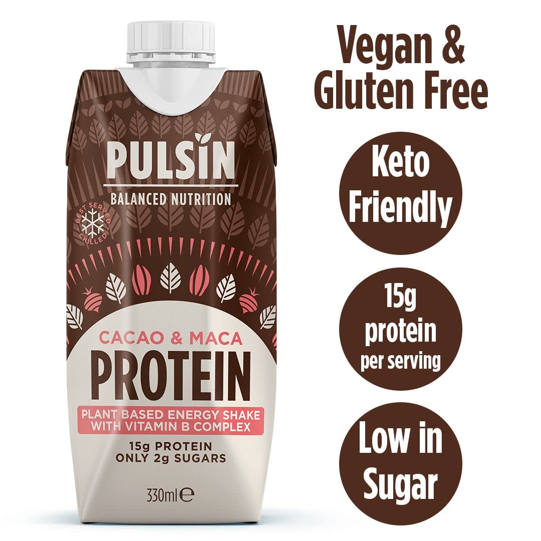 Buy Pulsin Cacao & Maca Vegan Ready To Drink Protein Shake 12 x