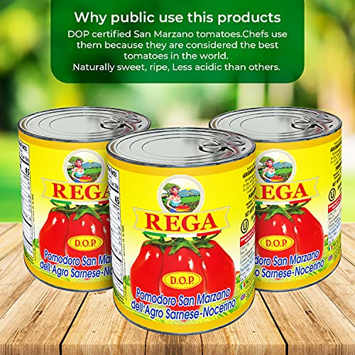 Rega 55AA28703 San Marzano Dop Authentic Whole Peeled Plum Tomatoes thumb #4