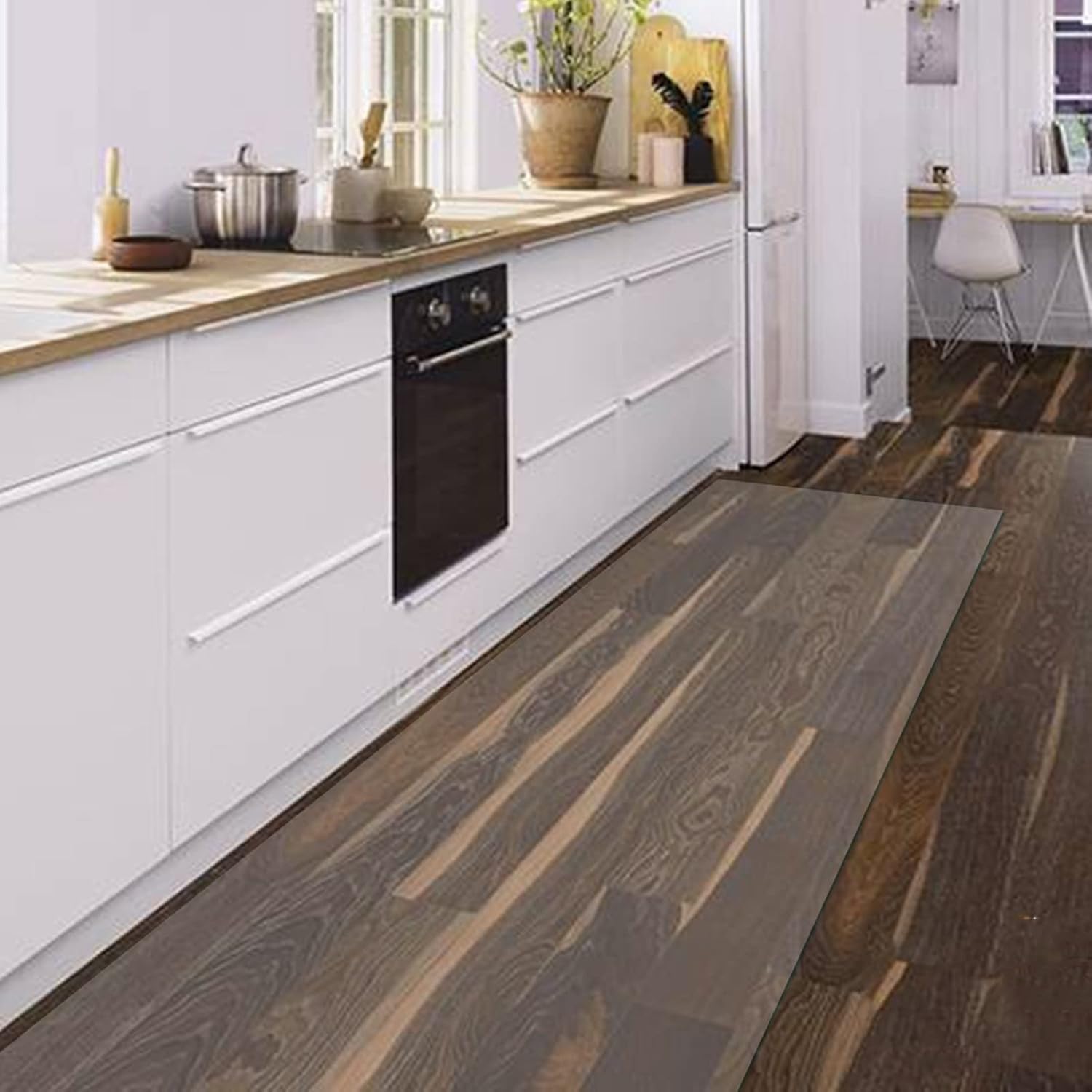 Clear Vinyl Plastic Floor Runner Protector Kitchen Vinyl