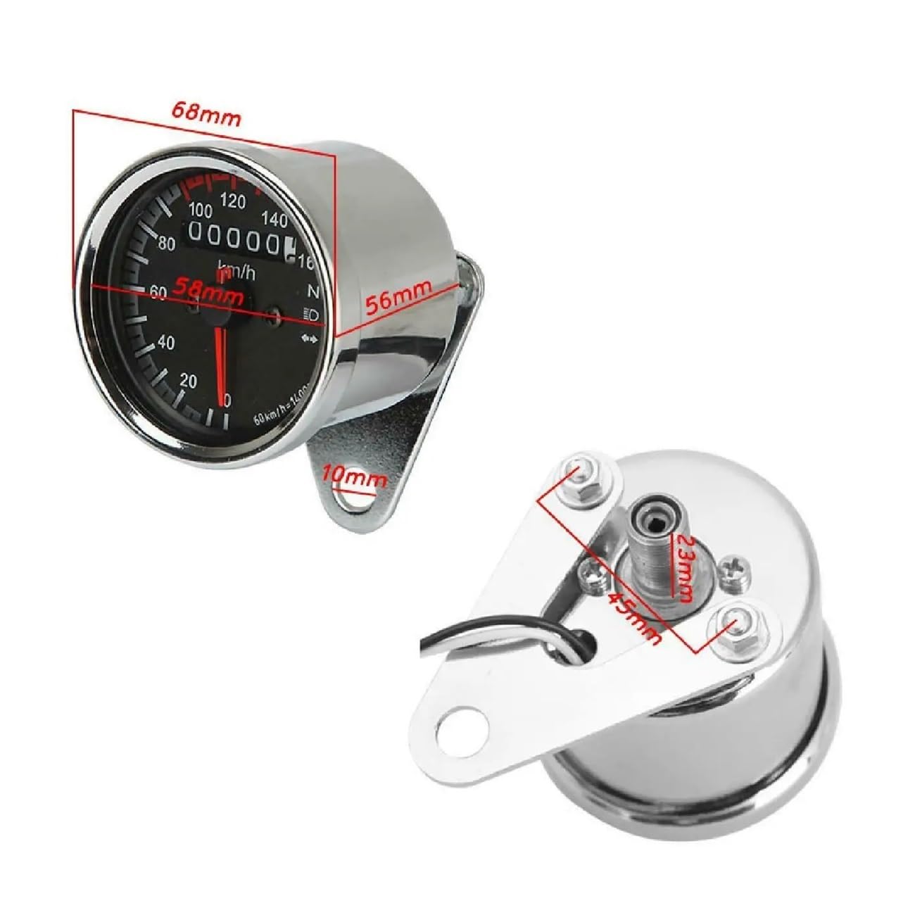Contachilometri Per Motocicletta Dual Cafe Per GSXR 600 Dax