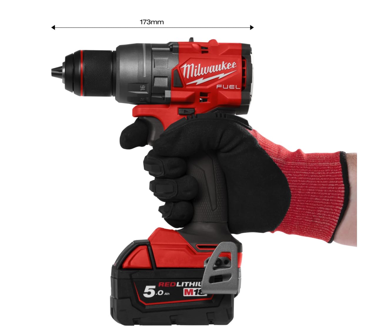 Milwaukee Trapano avvitatore M18 FDD3 502X Fuel GEN4.18V 158 Nm-2 Batt.x5.0 Ah-4933479863