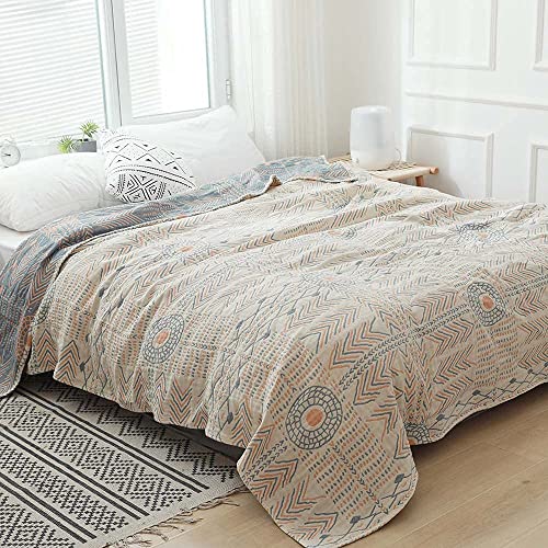 Roomlife 5 Layers Of Cotton Sofa Covers For 2 Cushion Couch Sectional Couch Cover Blanket For Dogs Bohemian Decor Furniture Covers Sofa Slipcovers, 59"X 102" #TOP3