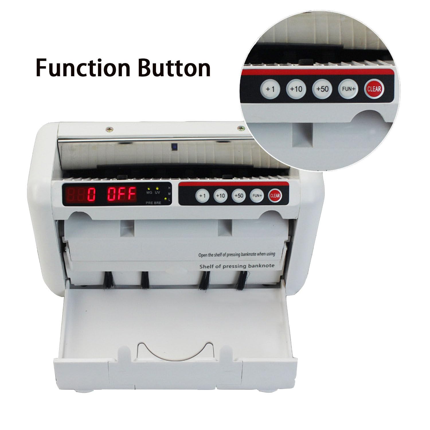 Conta Banconote Euro con Display LED,Contabanconote Professionale con Rilevatore di Banconote False,900 Banconote al Minuto Portatile Contatore di Banconote