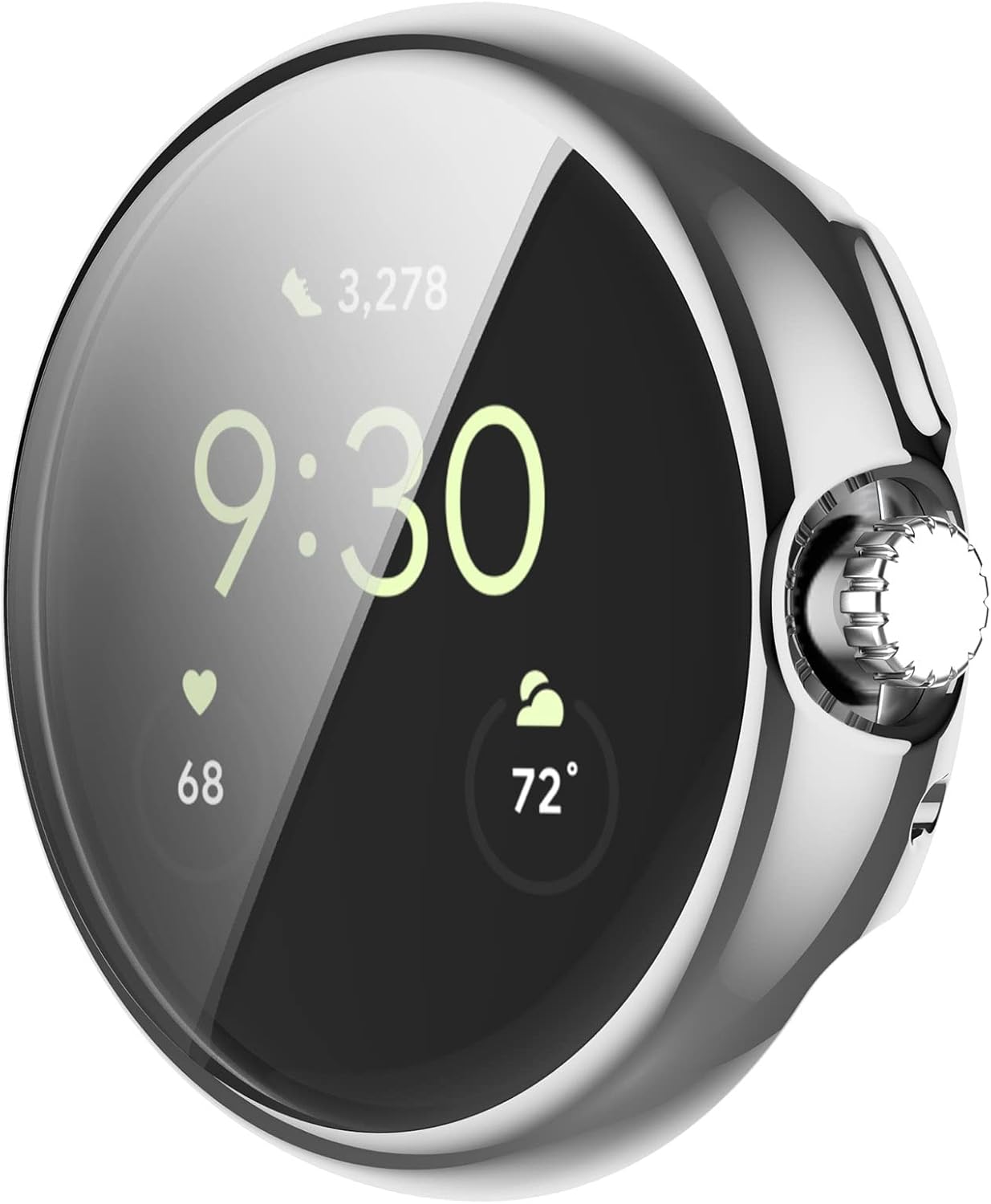 GIOPUEY Case Compatible with Google Pixel Watch 1/2/3 41mm, Soft TPU