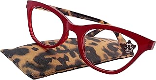 Rihanna, Premium Reading Glasses, High End Readers +1.25 to +3 Magnifying, Cat Eye. Optical Frames. Leopard Red. NY Fifth Avenue.