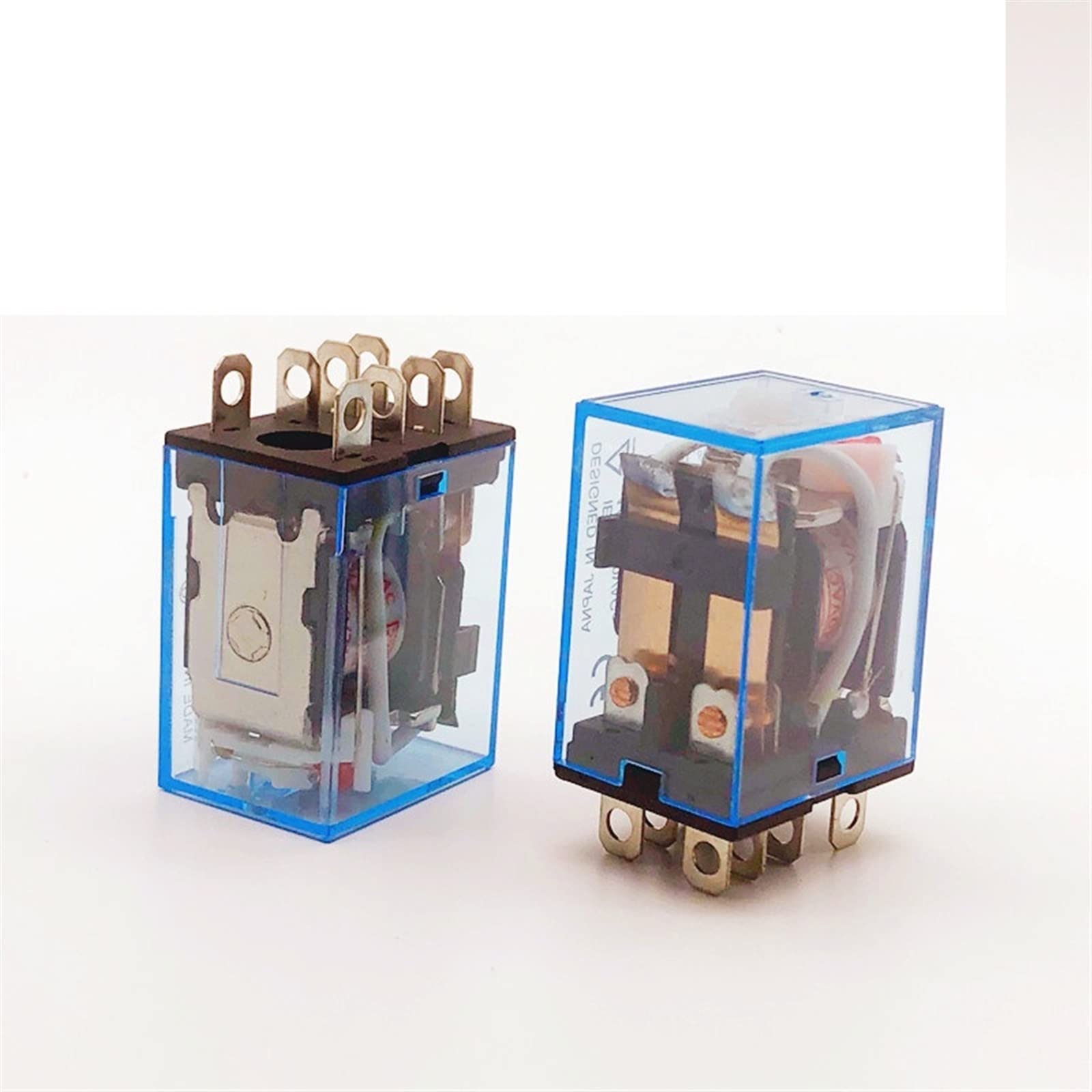 QEFHSVVZE 1pcs Relay LY2NJ Coil DC12V/24V AC110V/220V HH62P AC 10A 250V Miniature Coil Generalelectromagnetic Intermediate Relay Switch(AC110V)