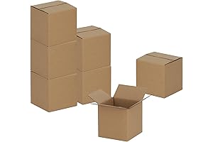 4x4x4 inches Kraft Corrugated Cardboard Shipping Boxes
