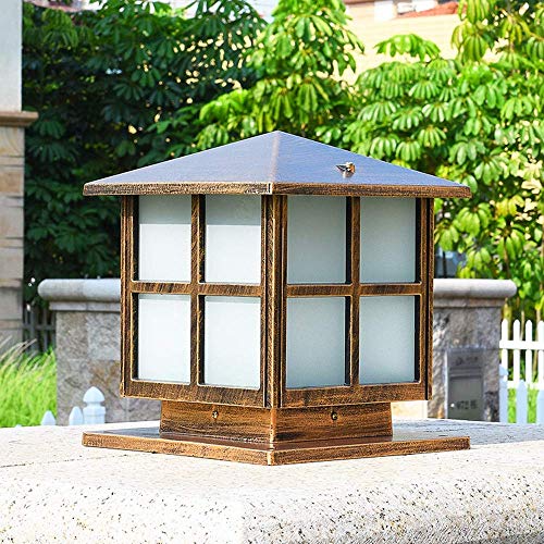 Porte colonne lampe DKSNAJ anti-obscurité et étanche pour sécuriser votre entrée de jardin