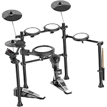 Portable Electronic Drum Kit for Beginners, Mesh Drum for Adult, Professional Electronic Drum Beginner Electronic Drum