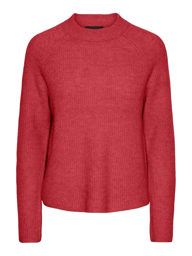 PIECES Female Ribbed Pullover, Bittersweet, XS