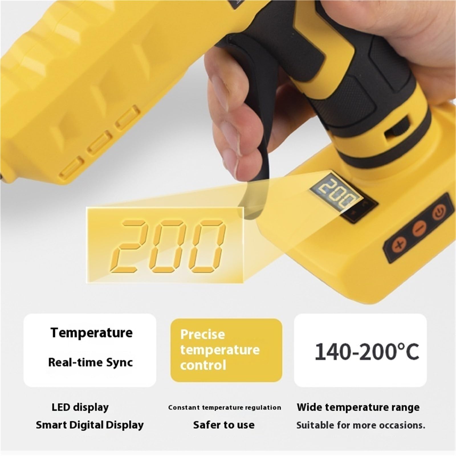 Bezprzewodowy pistolet do klejenia Bezprzewodowy Pistolet Do Kleju Na Akumulator Elektryczny Spawanie Powietrza DIY Home Crafts,do szybkich napraw w domu