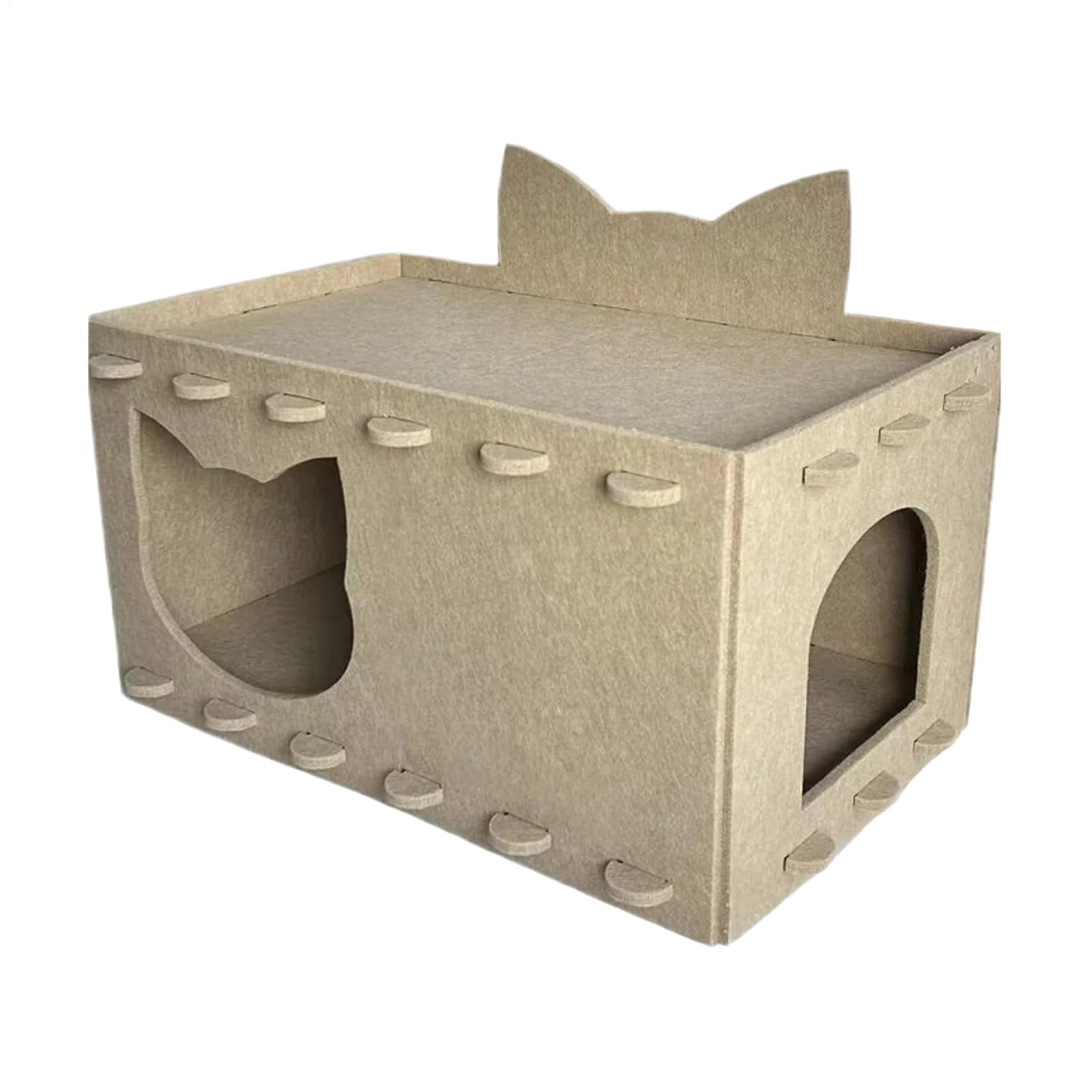 Maison de jeu en feutrine pour multi-chats : fini l'ennui des chatons