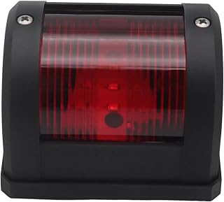 Javoryxh Lámpara De Luces Advertencia Marinas LED Verde Rojo Impermeable 112 5 ° Visibilidad Ángulos Amplios 12V 24V Voltajes Dobles para Barcos Luces Advertencia Barcos LED Impermeables