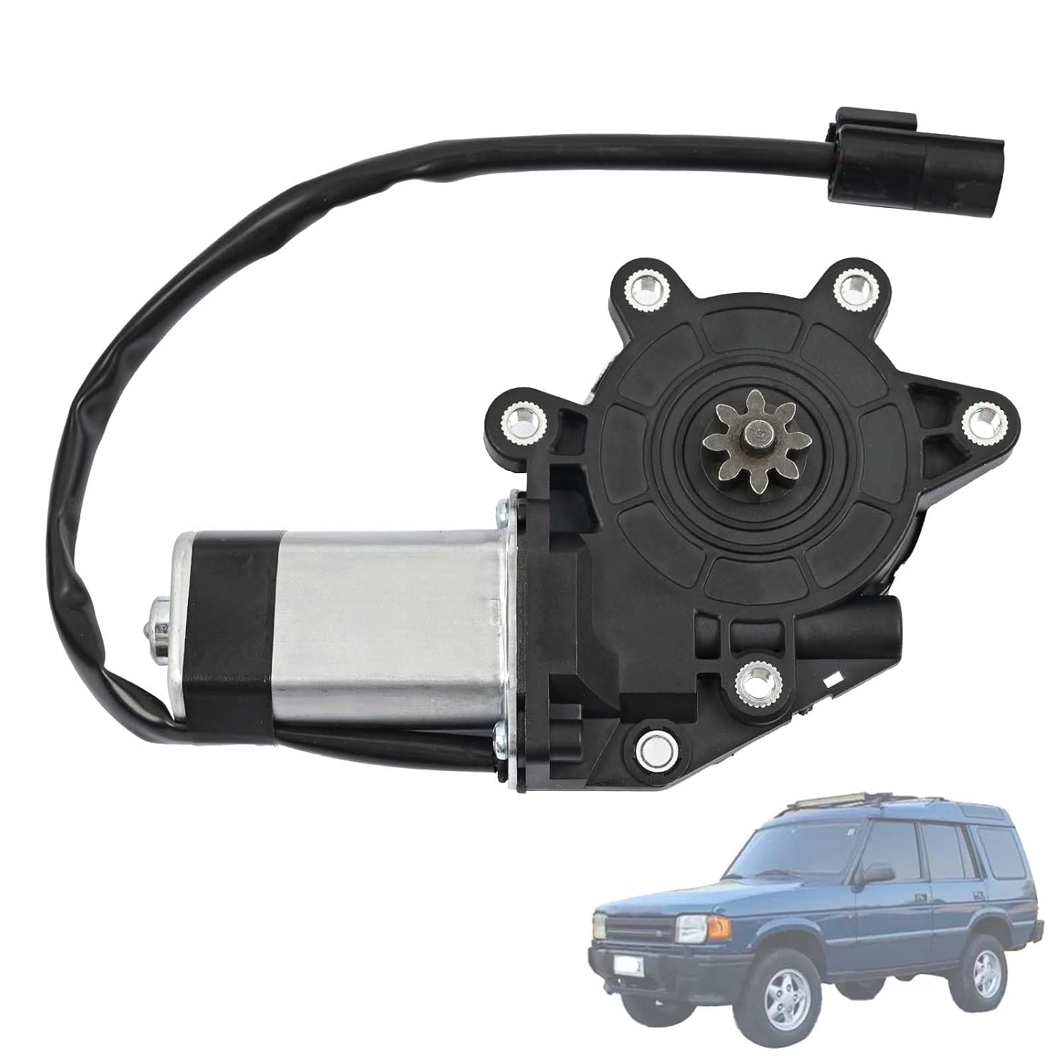 2 Pin Right Power Window Lift Motor Rear Side Compatible with Land Rover Discovery 1995 1996 1997 1998 1999 Replace CUR100440 CVH101240 Power Window Motor Replacement