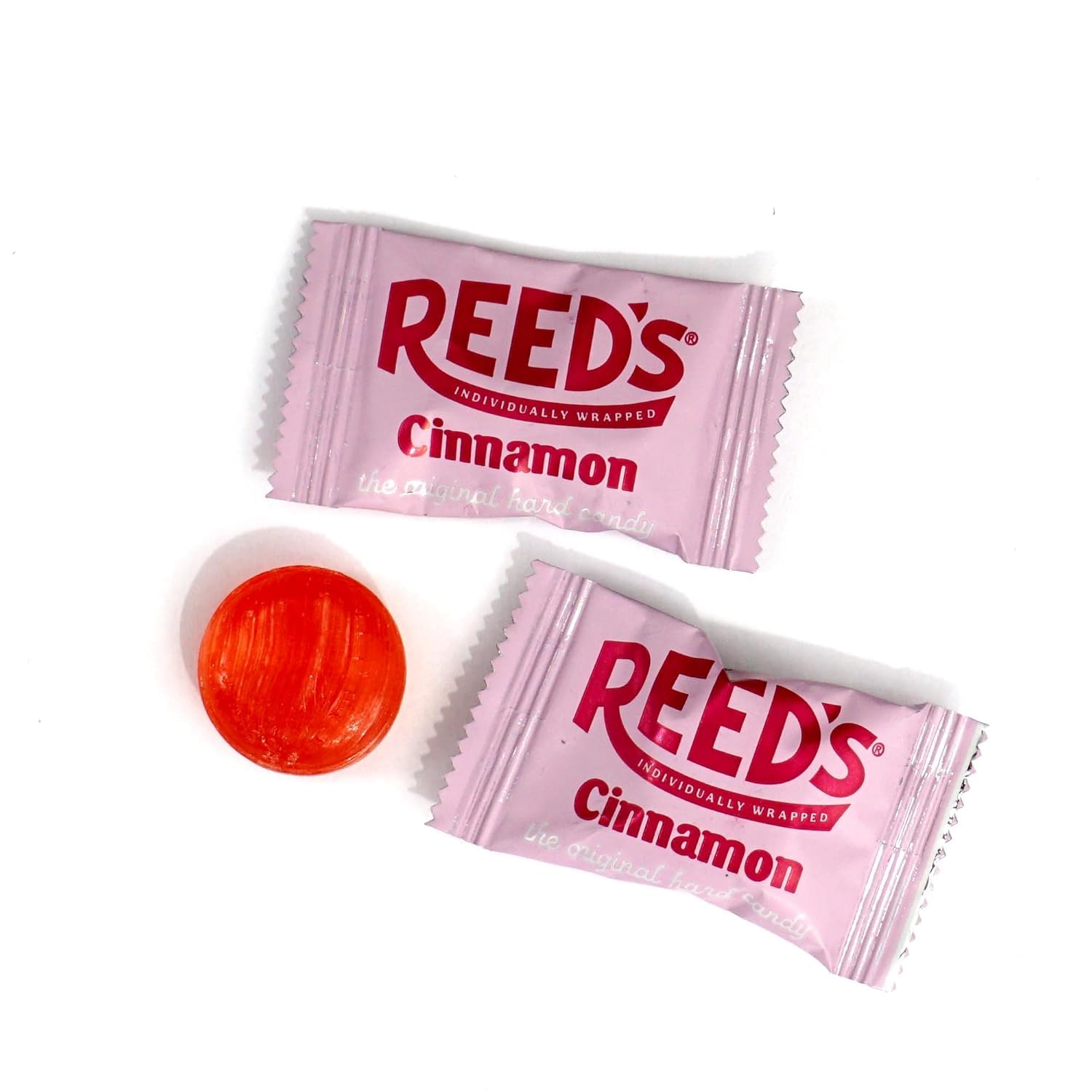Reed’s Original Cinnamon Hard Candy – Classic Spicy-Sweet Flavor – Individually Wrapped, Natural & Artificial Flavors, 6.25 oz Bag (177g) (Pack of 2)