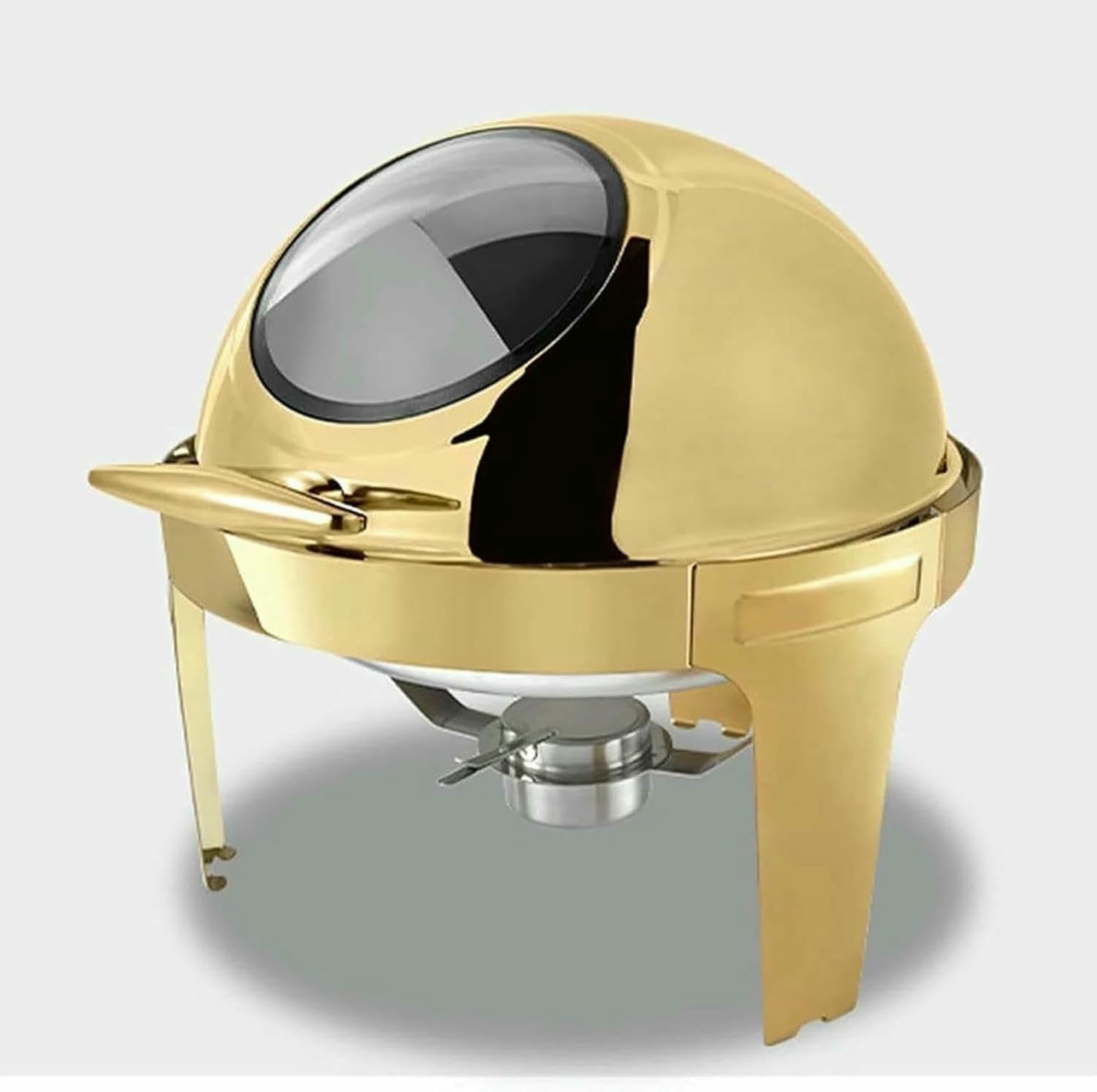 Chauffe-plats électrique pour buffet traiteur et fondue en acier inoxydable