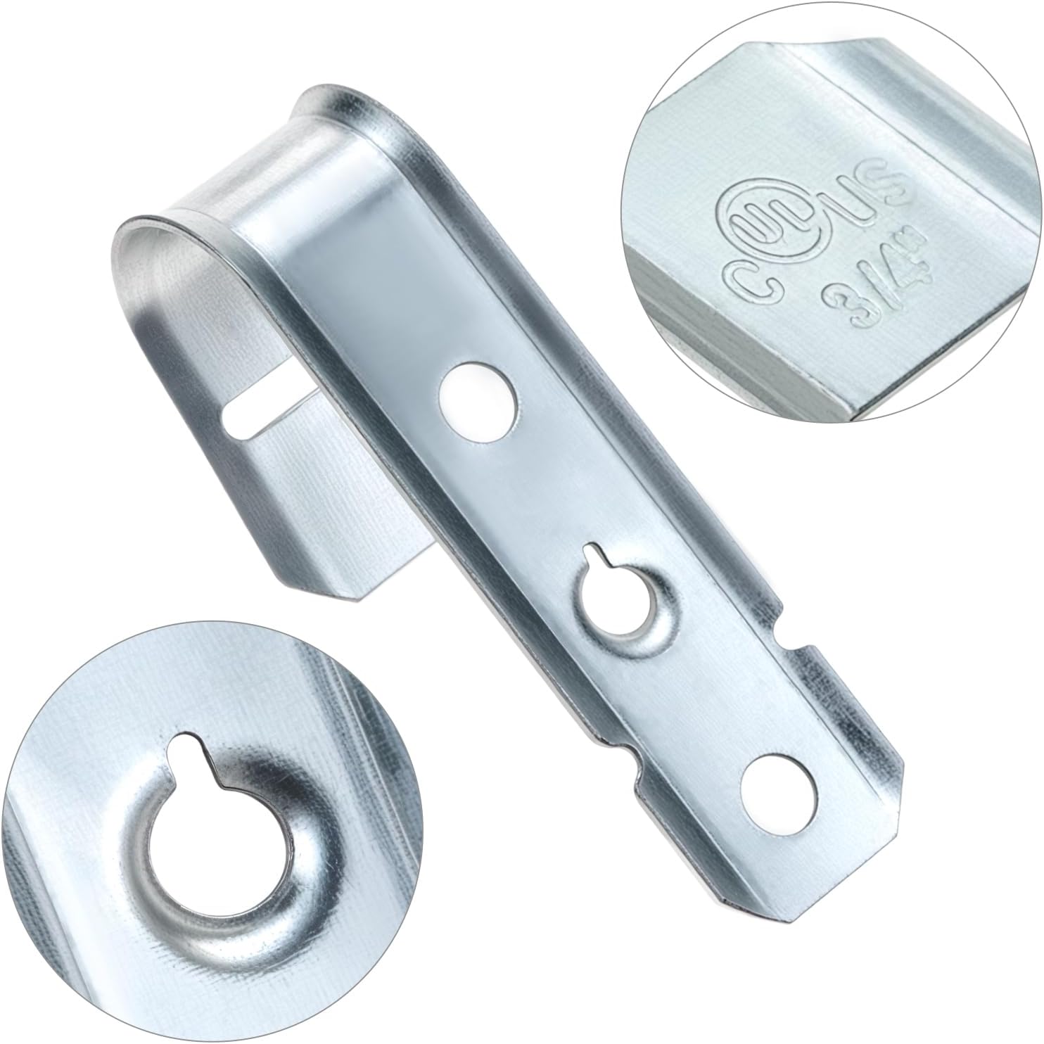 QWORK 50 Pack 3/4 Inch Cable J Hooks – Heavy Duty Galvanized Steel Wire Support