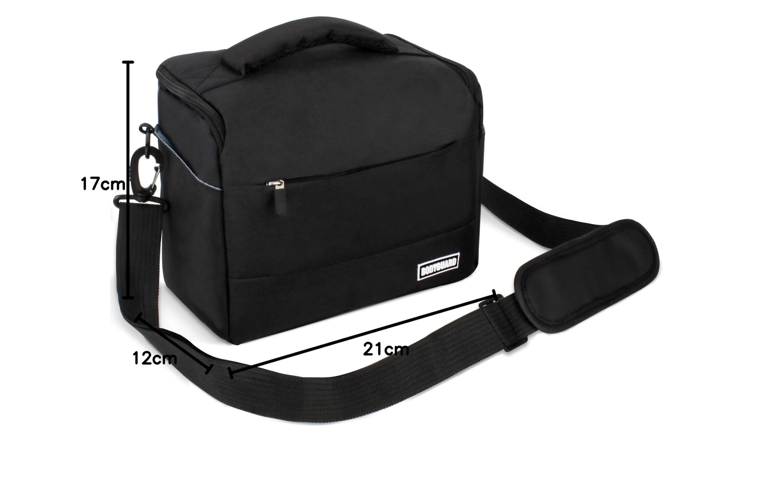 Bodyguard EOS Bundle Tasche für Canon Spiegelreflexkamera EOS 4000D 2000D 1300D 1200D + Qualitäts Ersatz-akku LP-E10