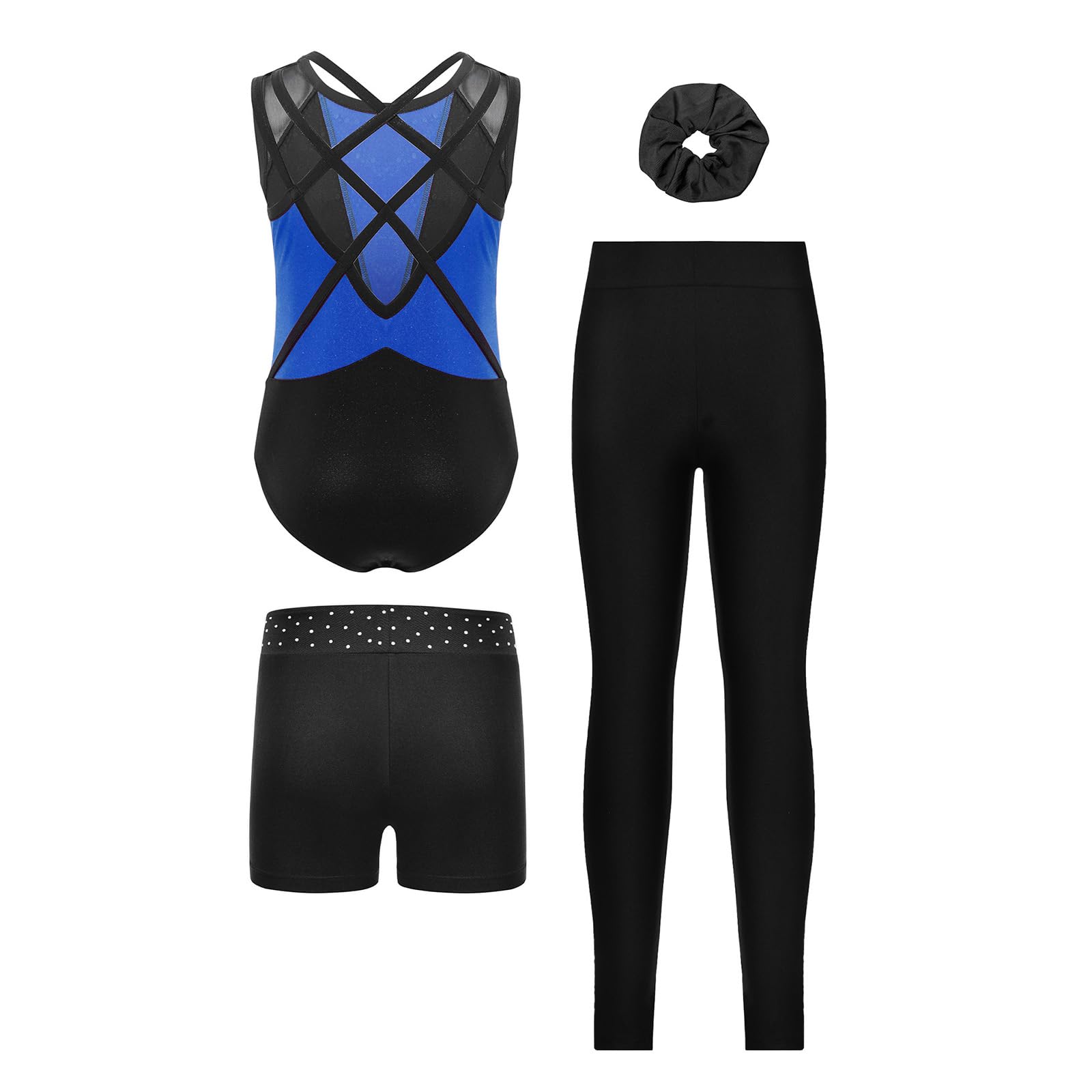 Bambini Body Bambina Pattinaggio Artistico Body Ginnastica Ritmica Bambine Con Shorts Pattinaggio Con Pantaloncini Nero Bimba Sport