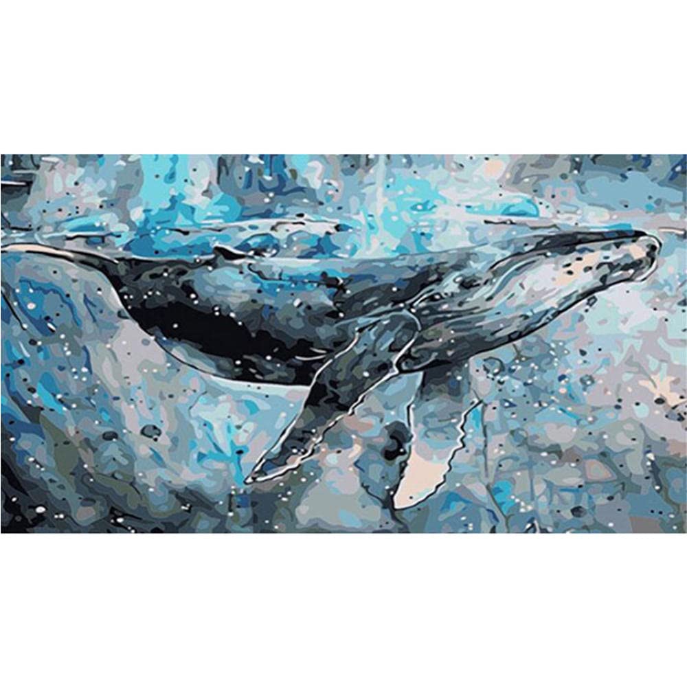 Amazon | ダイヤモンドアート ブルービッグクジラ 5d ダイヤモンド