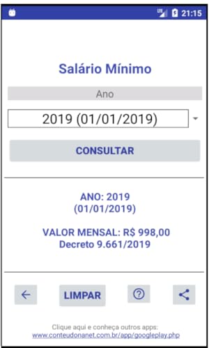 SALÁRIO MÍNIMO - De 1940 até 2019