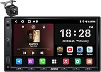 Vista 1 de ATOTO A5L - Estéreo de coche doble DIN Android de 7 pulgadas, CarPlay inalámbrico y Android Auto, conexión Wi-Fi/Bluetooth/USB, radio de coche