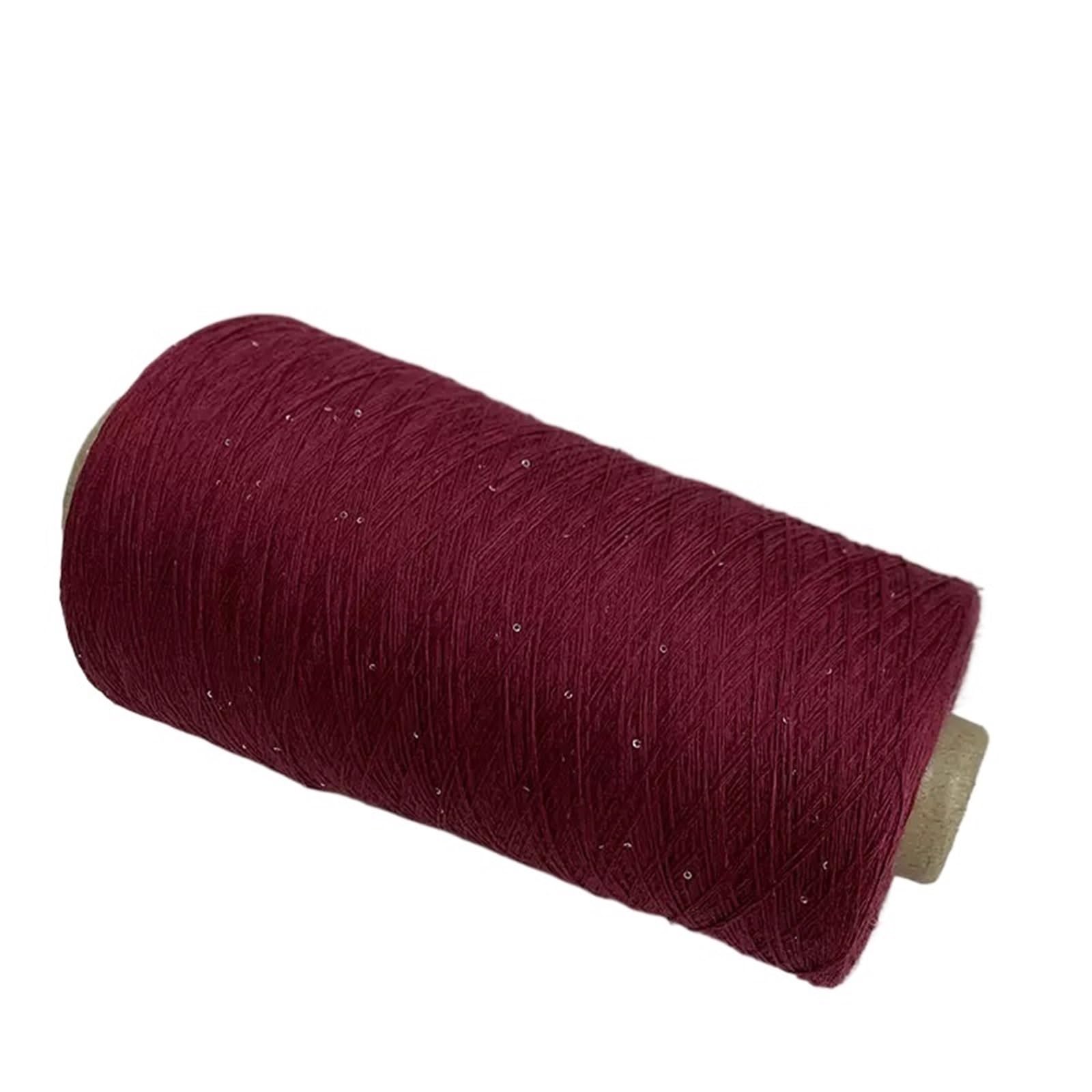 Hilos para Crochet Hilo de lentejuelas pequeñas seda verano, hilo trabajo hecho a mano con purpurina, fino aguja ganchillo, Material punto 250g(Color 08)