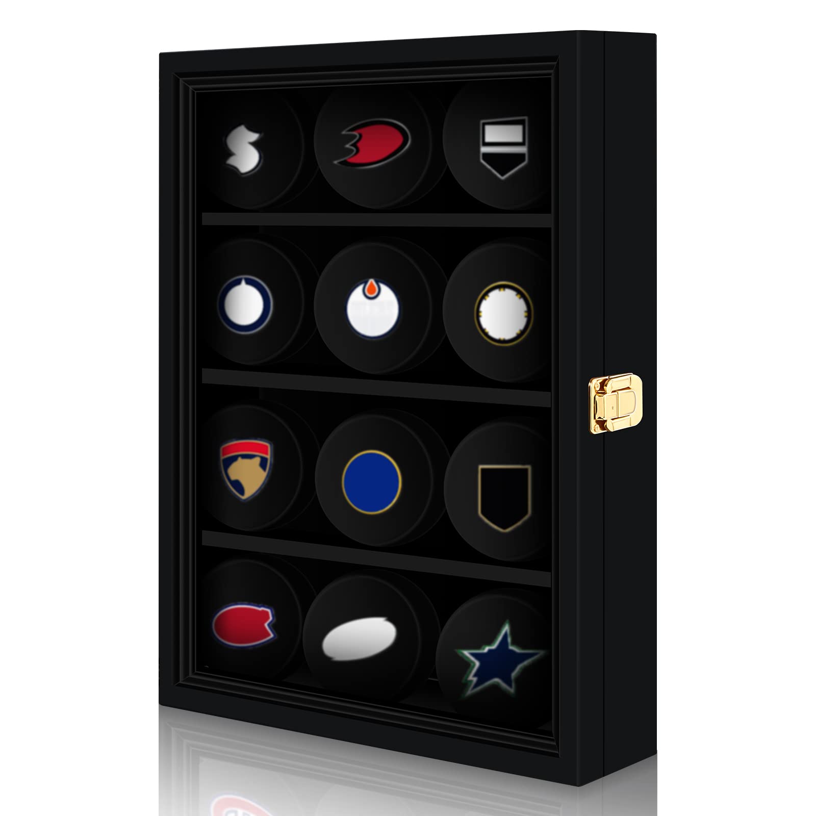Buy Hockey Puck Display Case Wall Puck Holder Lockable Wall Display