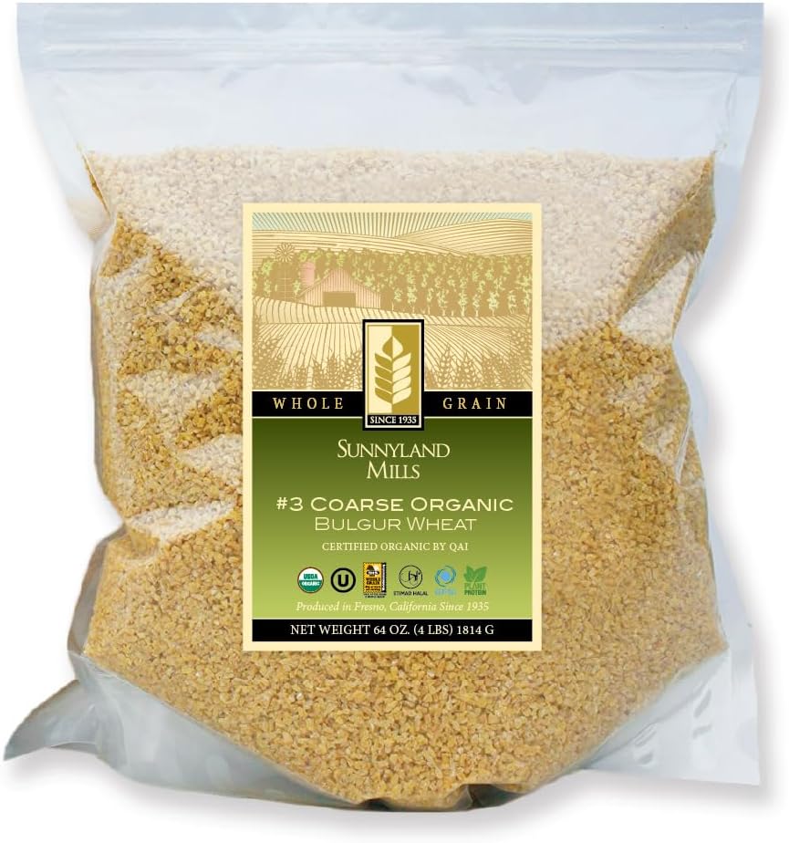 #3 Coarse Organic Bulgur Wheat, 4lbs (2 pack)