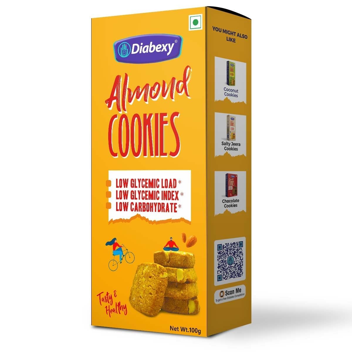 Diabexy Almond Cookies Gift Pack for Diabetics- 100g (B0C65BJZWN) Amazon Price History, Amazon Price Tracker