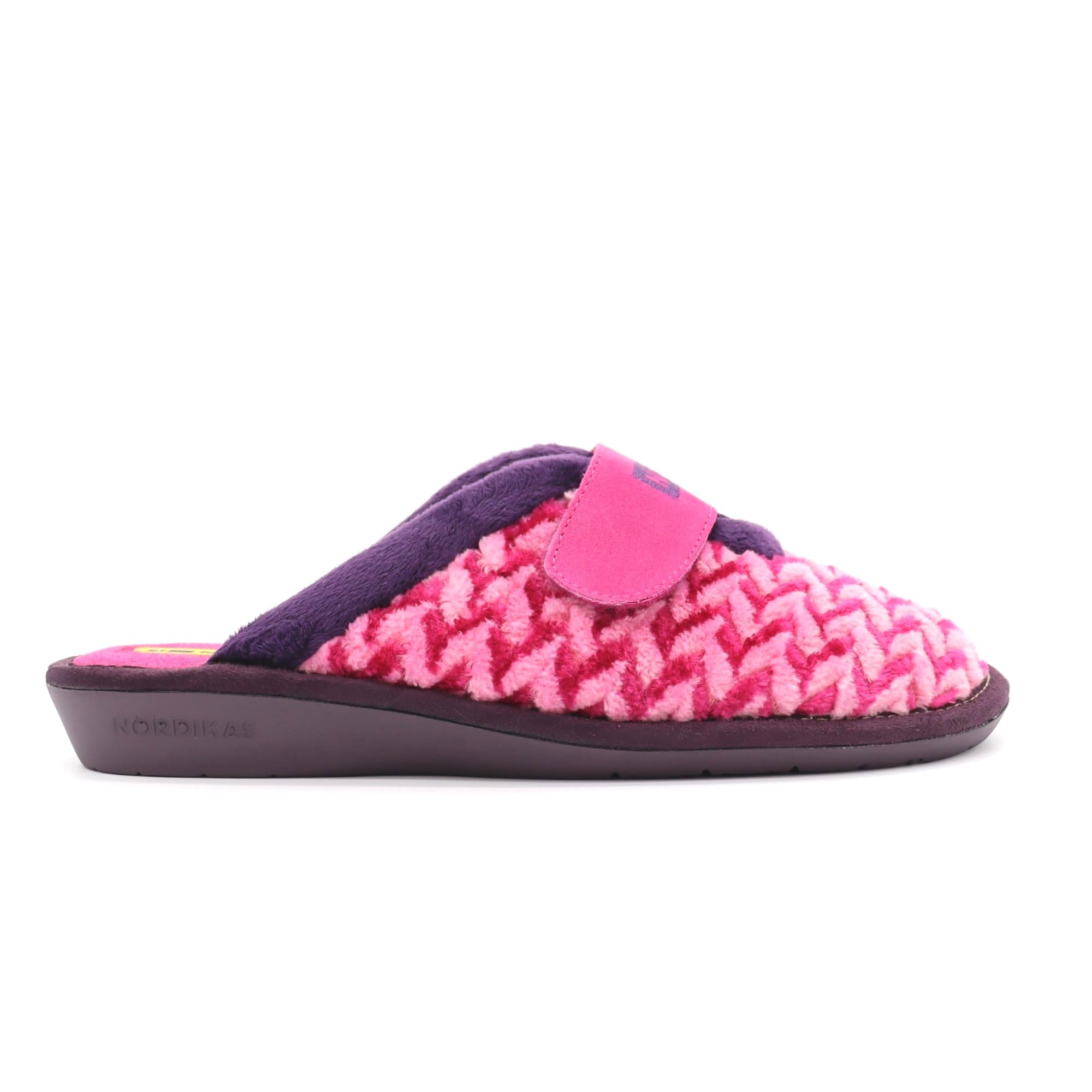 NORDIKAS - ZAPATILLAS DE CASA MUJER TOP LINE GLACIAR FRESA